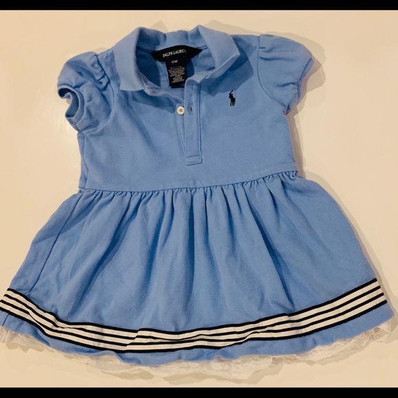 Ralph Lauren Other - Ralph Lauren Baby Polo Dress with Lace Trim